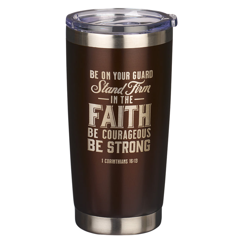 Stainless Steel Travel Mug Stand Firm In The Faith