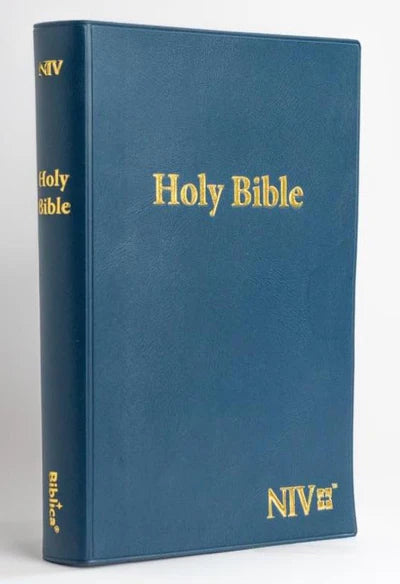 NIV STANDARD VINYL BLUE BIBLE ( Center Column Reference )