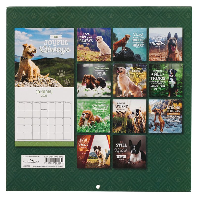 CALENDAR LARGE 2025- Trusts In The Lord