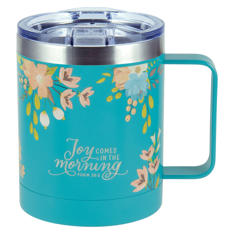 Stainless Steel Travel Mug Joy Comes In The Morning - Psalms 30:5