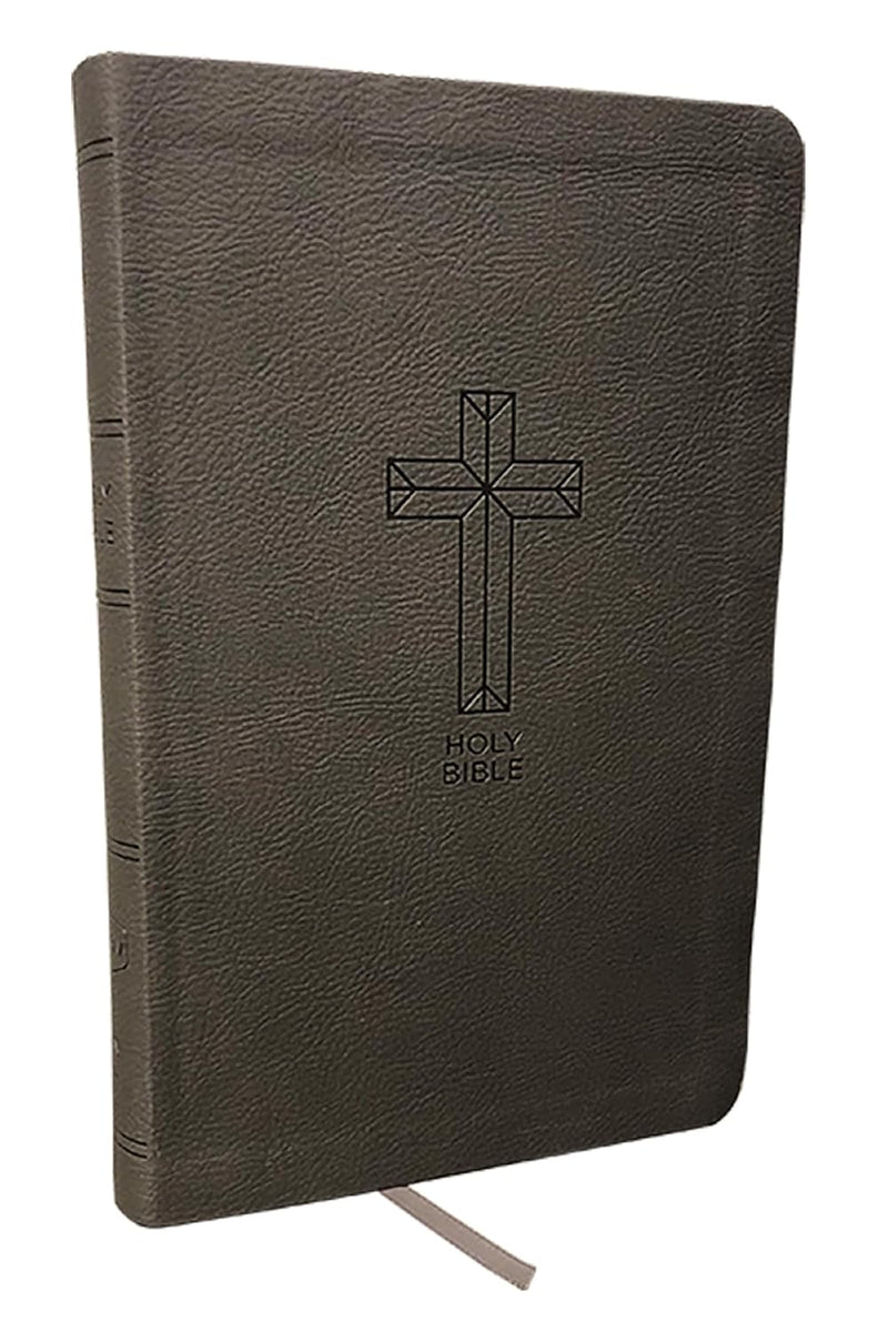 NKJV, Value Thinline Bible, Charcoal Leathersoft,