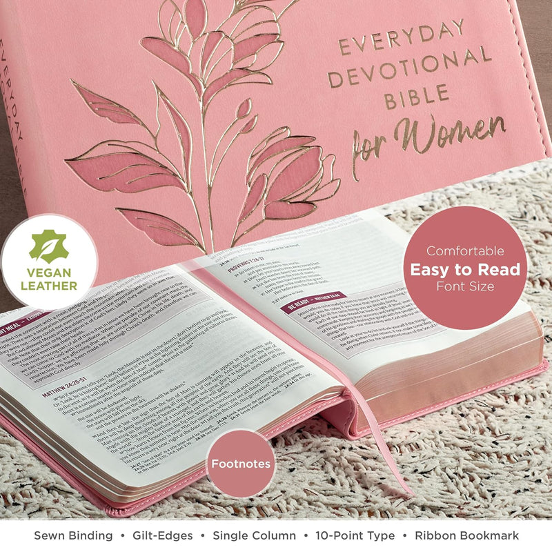 NLT Holy Bible Everyday Devotional Bible for Women New Living Translation