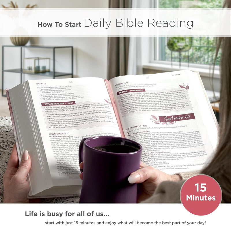 NLT Holy Bible Everyday Devotional Bible for Women Hard Cover