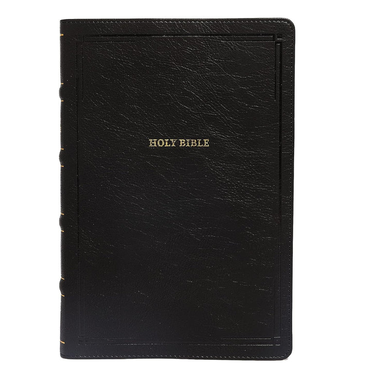 NKJV, Deluxe End-of-Verse Reference Bible, Personal Size Large Print, Leathersoft, Black, Red Letter, Comfort Print: Holy Bible, New King James Version