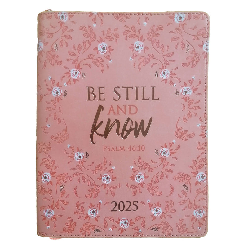 DAILY PLANNER 2025 WOMEN ZIP 18-Month Planner Be Still and Know