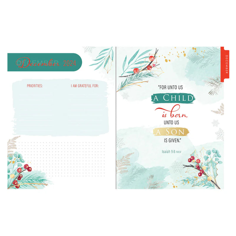 18-MONTH PLANNER 2025 God Refreshes My Soul - Wirebound