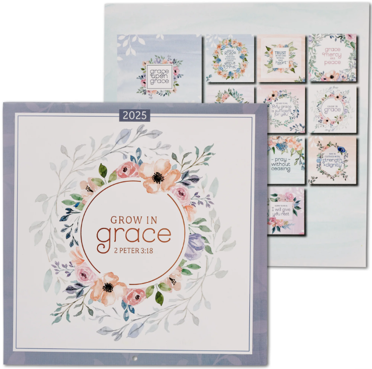 CALENDAR LARGE 2025- Grow in Grace 2 Peter 3:18