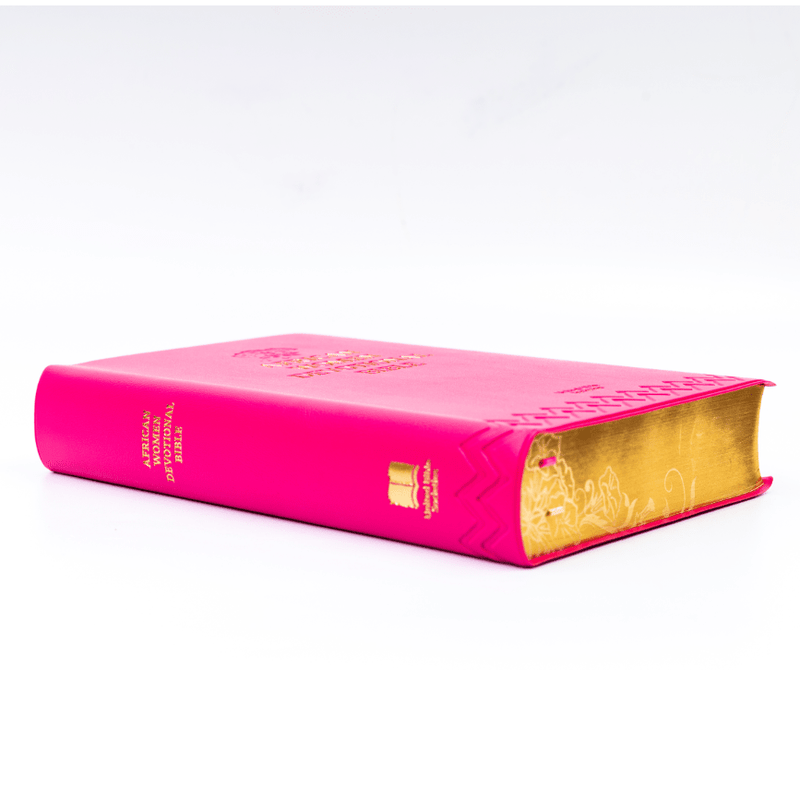 ESV AFRICAN WOMEN DEVOTIONAL BIBLE- PINK leather