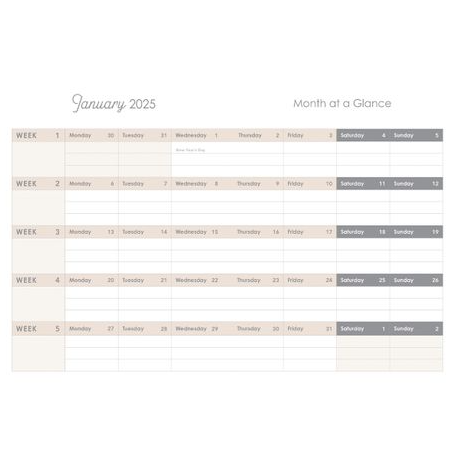 DAILY PLANNER 2025 18-Month Planner - Strength and Dignity