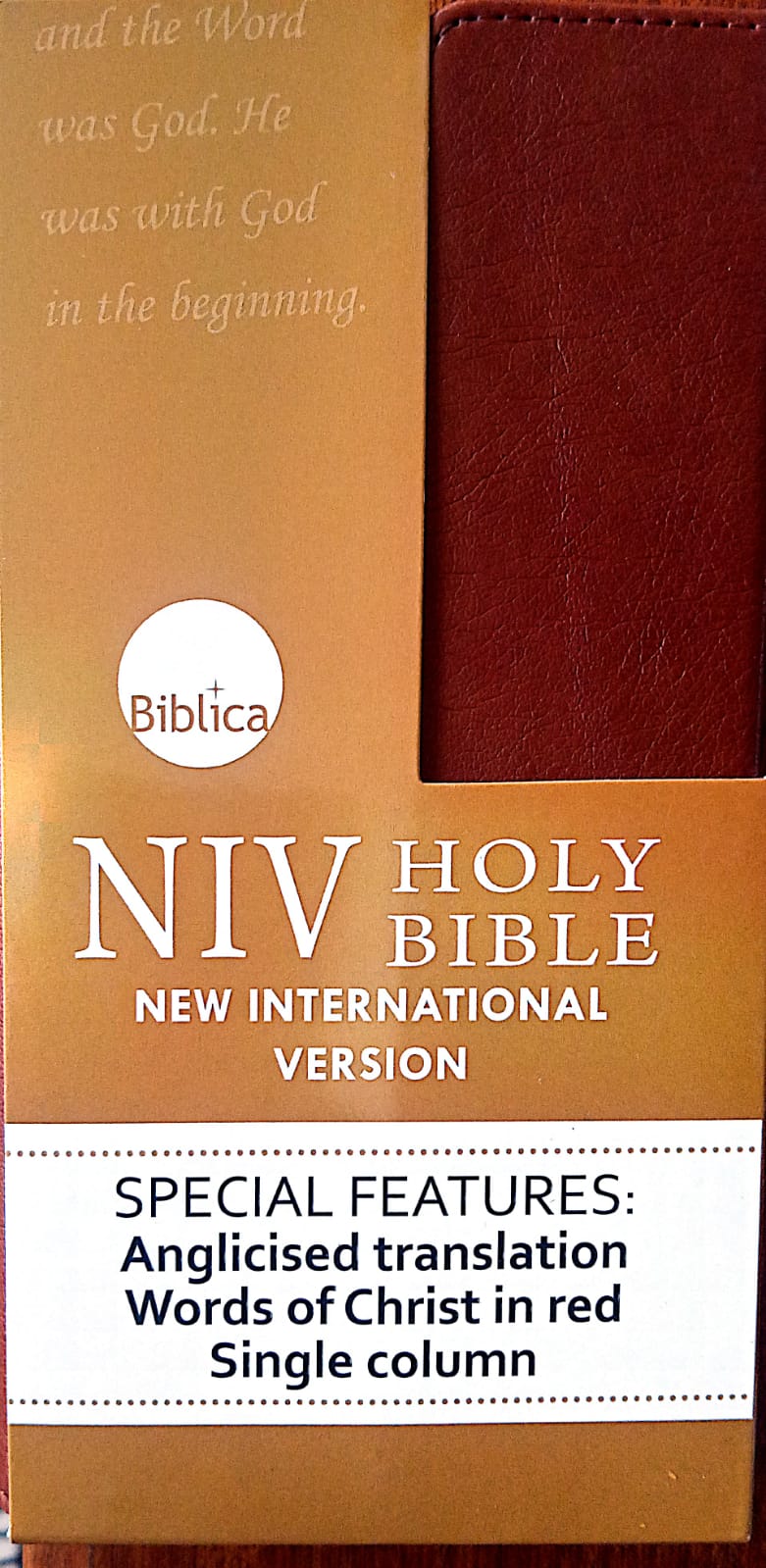 NIV TRIMLINE BIBLE BROWN FLAP (Pocket Size)