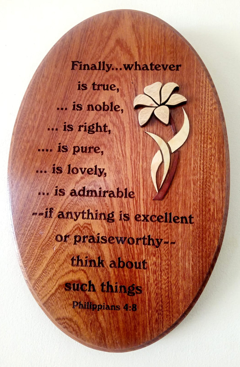 WALL PLAQUE WOODEN