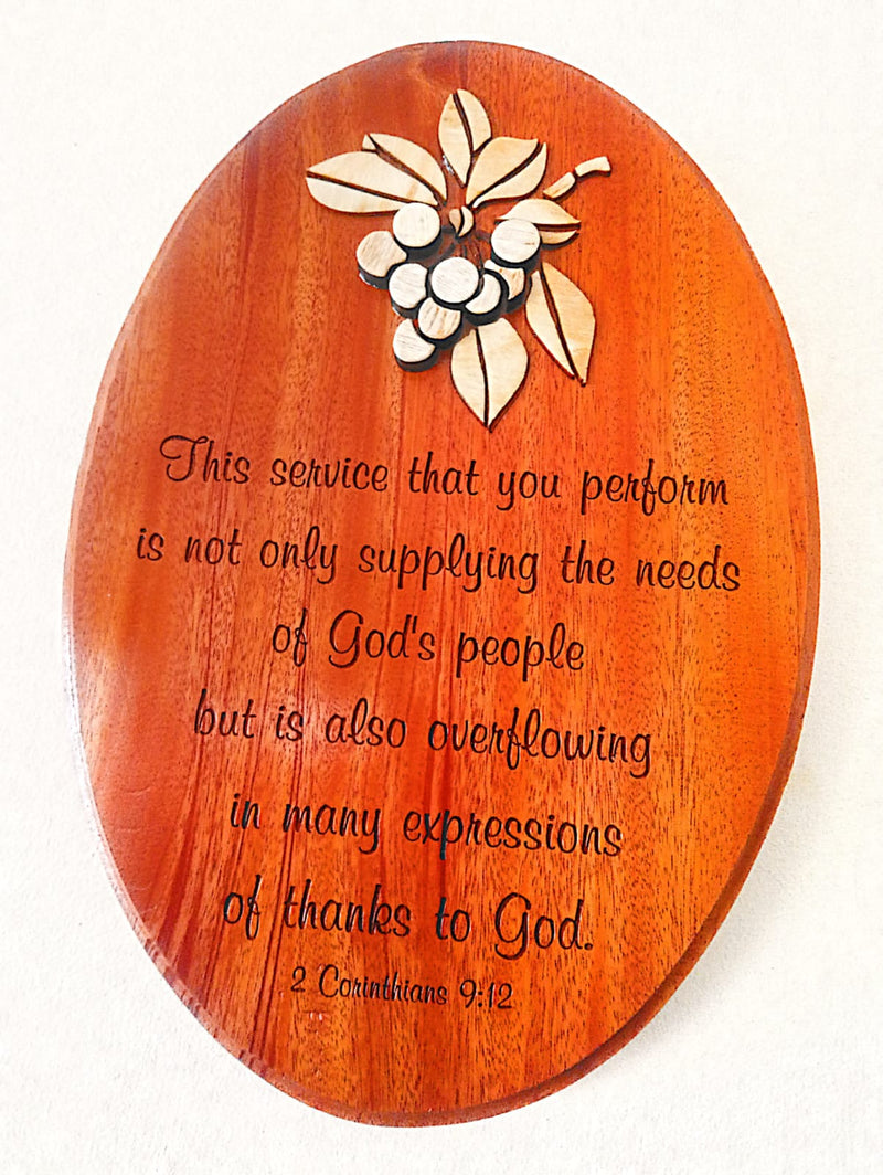 WALL  PLAQUE WOODEN