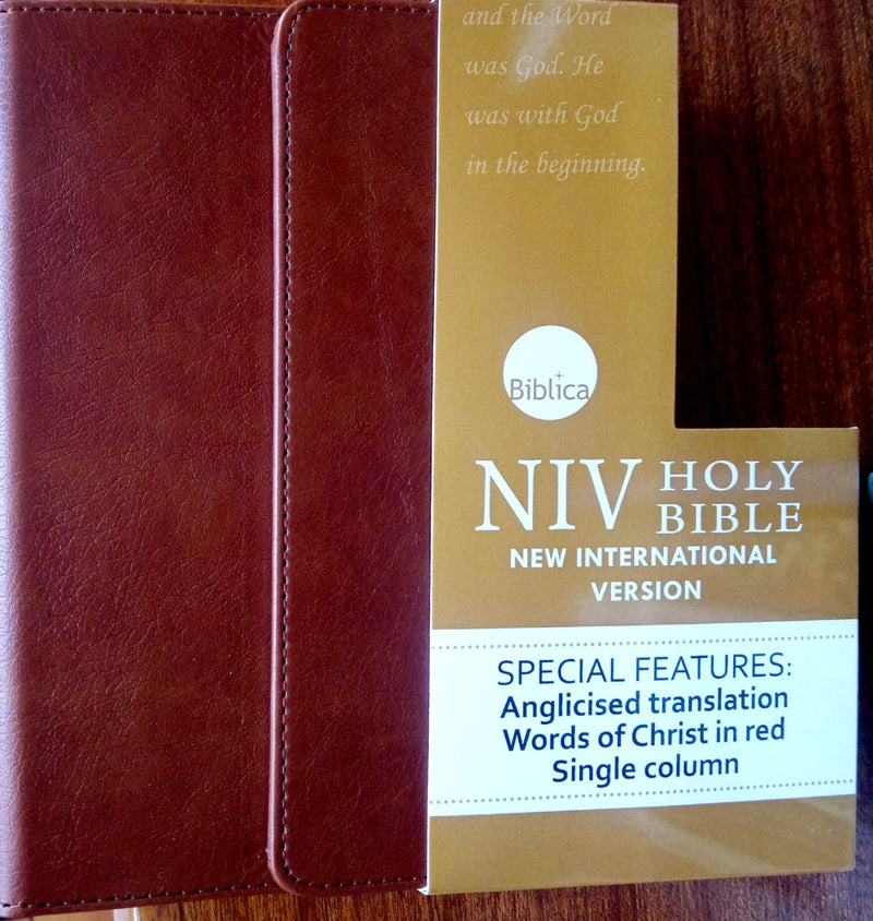 NIV TRIMLINE BIBLE BROWN FLAP (Pocket Size)