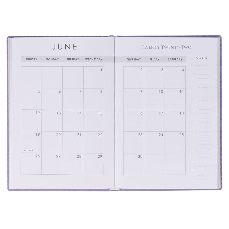 DAILY PLANNER PURPLE 2022